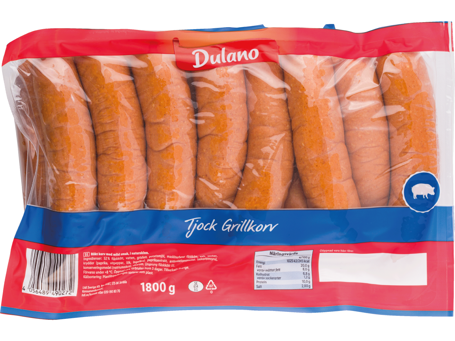 DULANO Tjock grillkorv