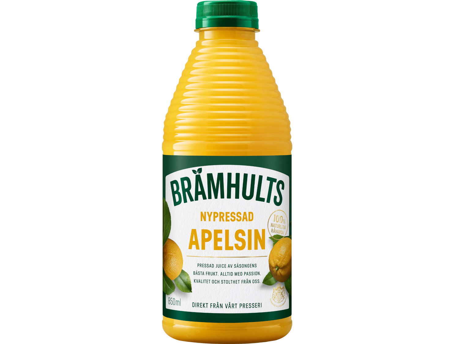 Nypressad apelsin med fruktkött