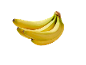 En klase mogna gula bananer.