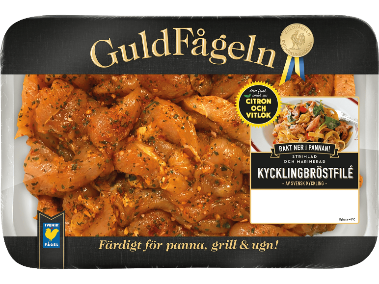 Strimlad kycklingbröstfilé citron & vitlök