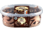 900 ml plastbytta med trippel chokladglass