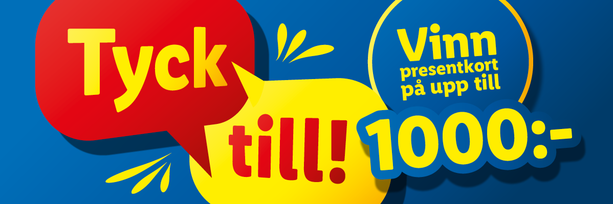 Vin en presentkort på upp till 1000 kr!