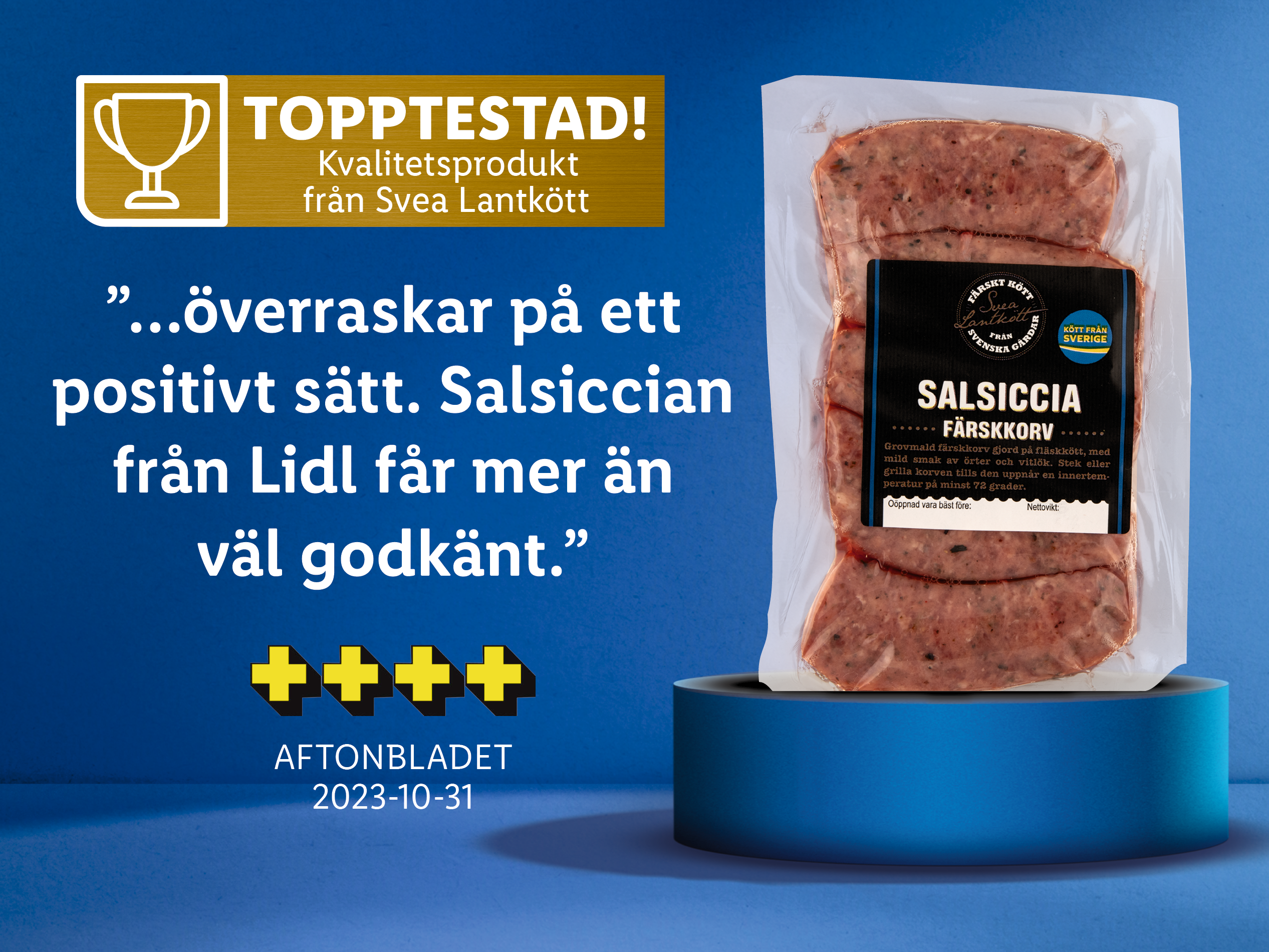 Svea Lantkött Salsiccia färskkorv