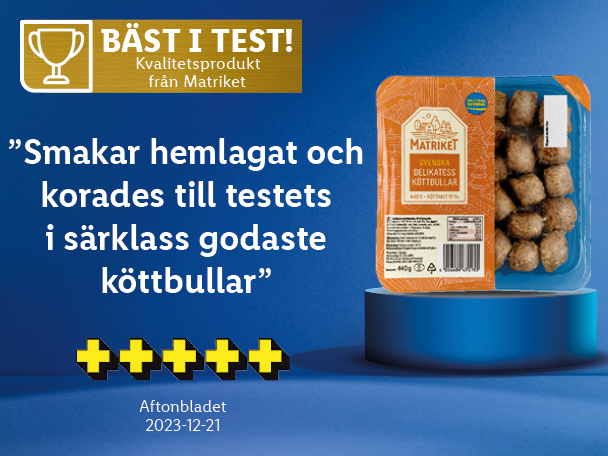 Matriket Delikatessköttbullar