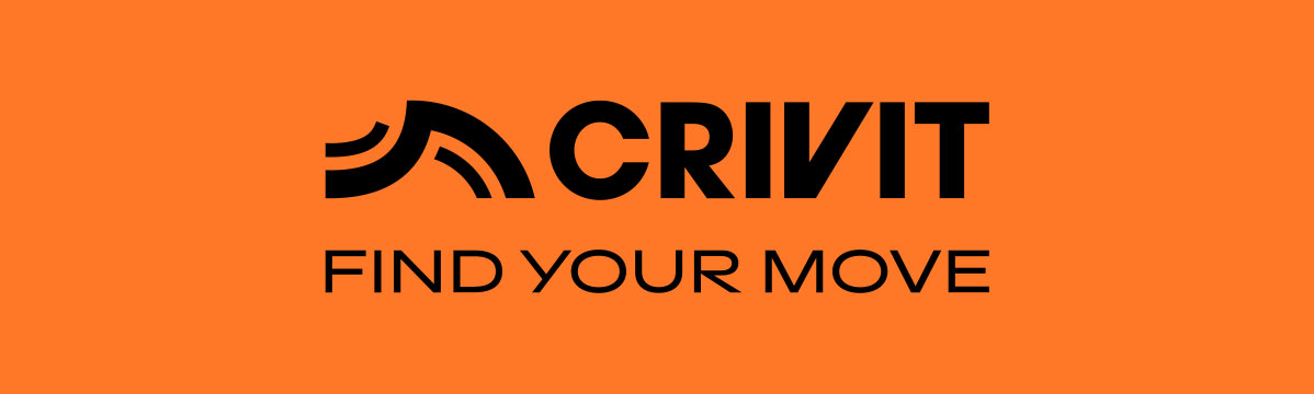 Crivit-logotyp: Hitta din rörelse.