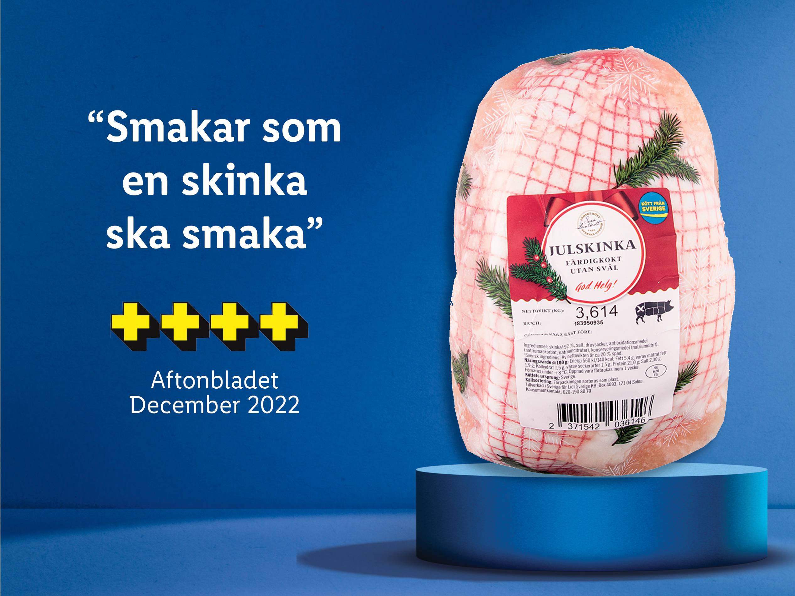 Svea Lantkött Färdigkokt julskinka utan svål