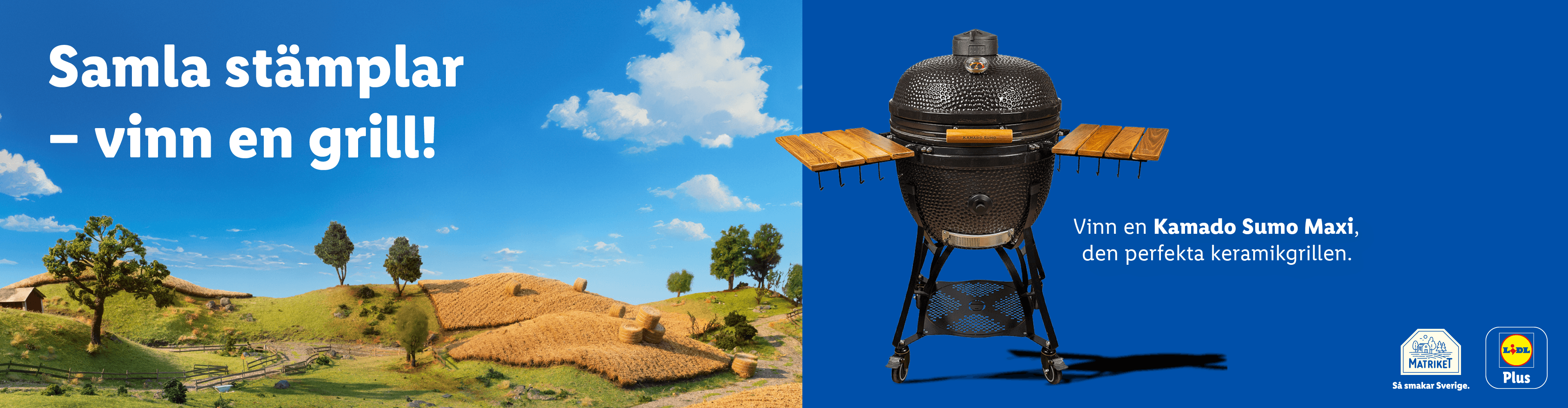 Samla stämplar och vinn en Kamado Sumo Maxi keramikgrill.