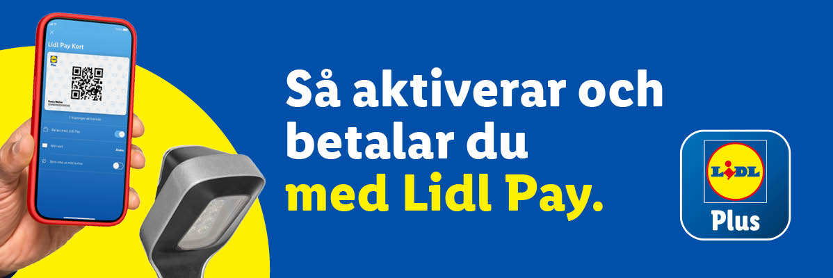Lidl Pay: mobil betalning med QR-kod och scanner.