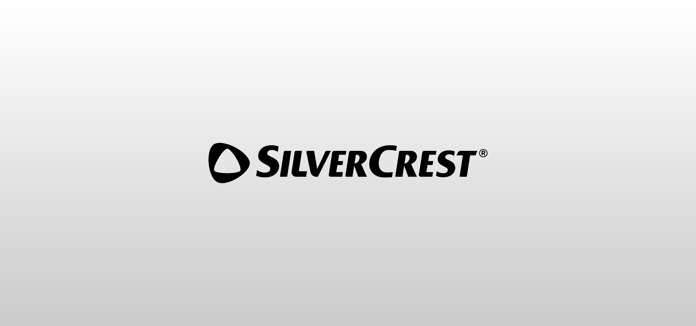 SilverCrest-logotyp på ljusgrå bakgrund.