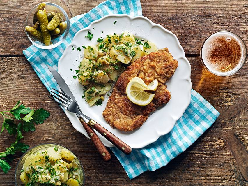 Wienerschnitzel med potatissallad