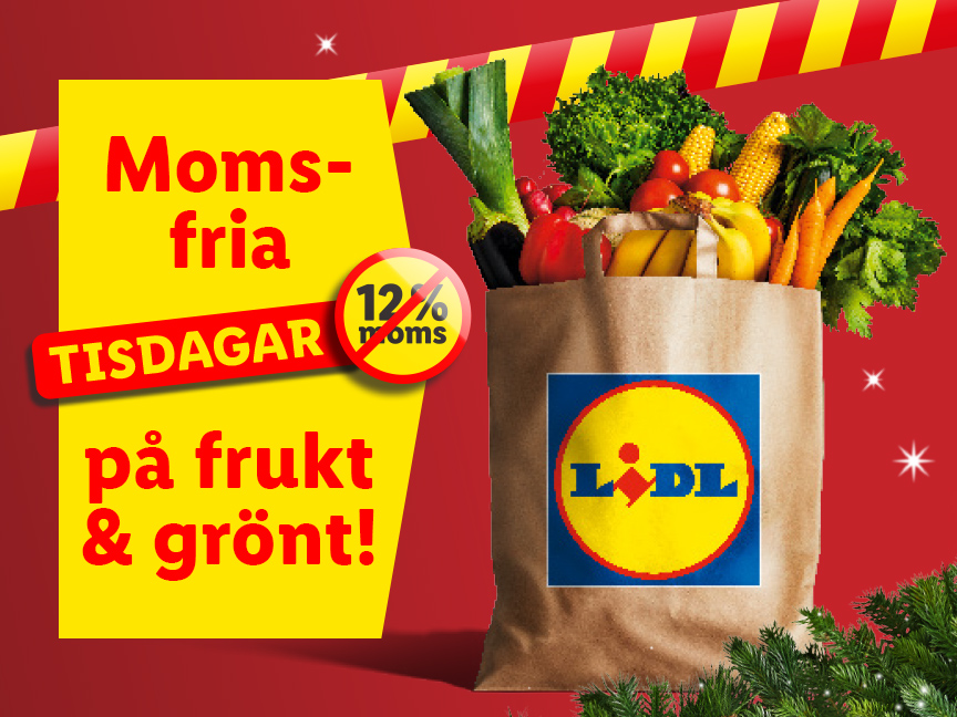 -12% på frukt & grönt