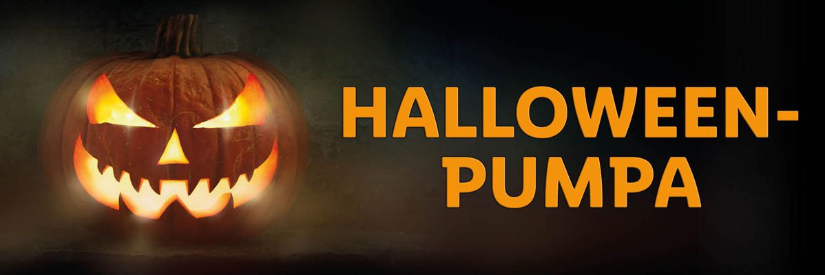 Lyserande Halloweenpumpa.